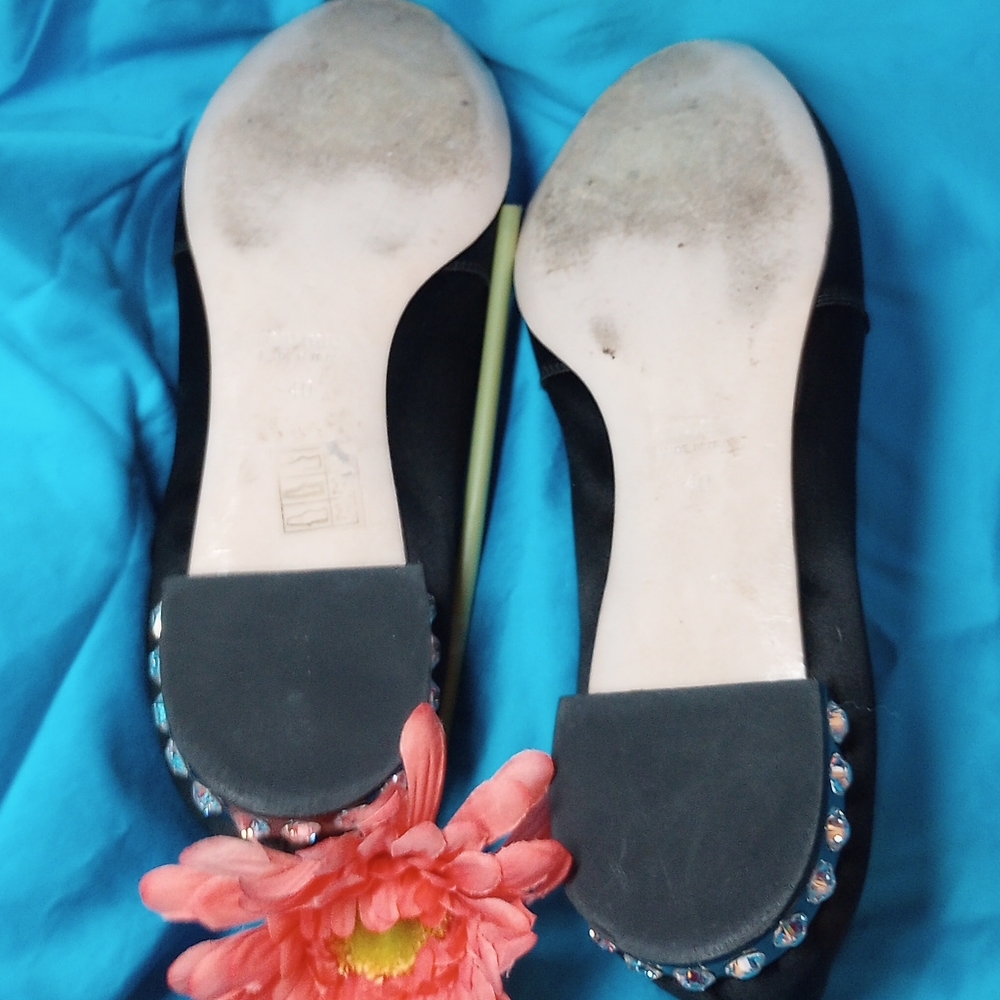 Miu Miu Shoes Black satin slippers 9 - Picture 6 of 6